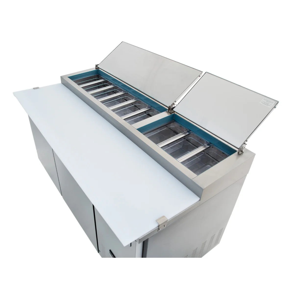 Empura Refrigeration E-KPP67 Pizza Prep Table 70.8"W X 32.3"D X 41.3"H 19 Cu. Ft. Capacity