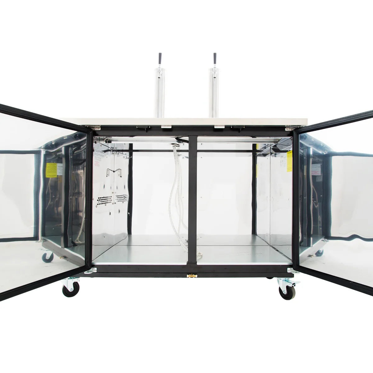 Empura Refrigeration E-KDD3-2 Direct Draw Beer Dispenser 61.1"W X 24.41"D X 41.9"H 16.6 Cu. Ft. Capacity