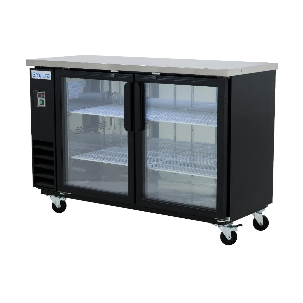 Empura Refrigeration E-KBB60-2G-24 Back Bar Cooler 61.1"W X 24.4"D X 41.7"H 16.6 Cu. Ft. Capacity