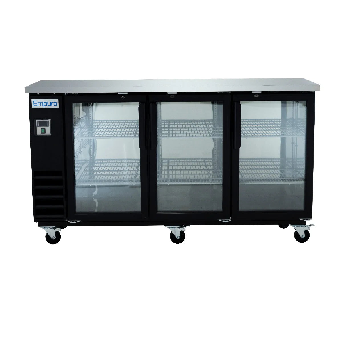 Empura Refrigeration E-KBB72-3G-24 Back Bar Cooler 73.1"W X 24.4"D X 41.7"H 20.8 Cu. Ft. Capacity