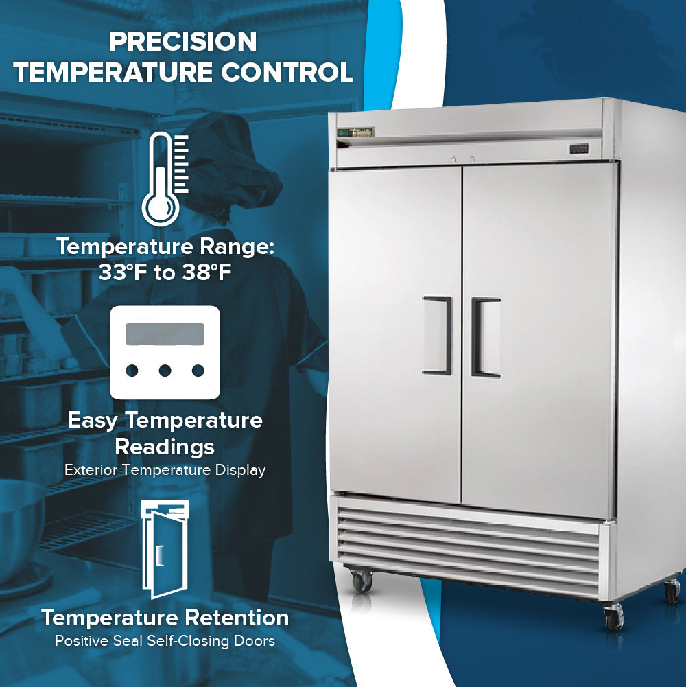 True Refrigeration T-49-HC Refrigerator Reach-in Two-section