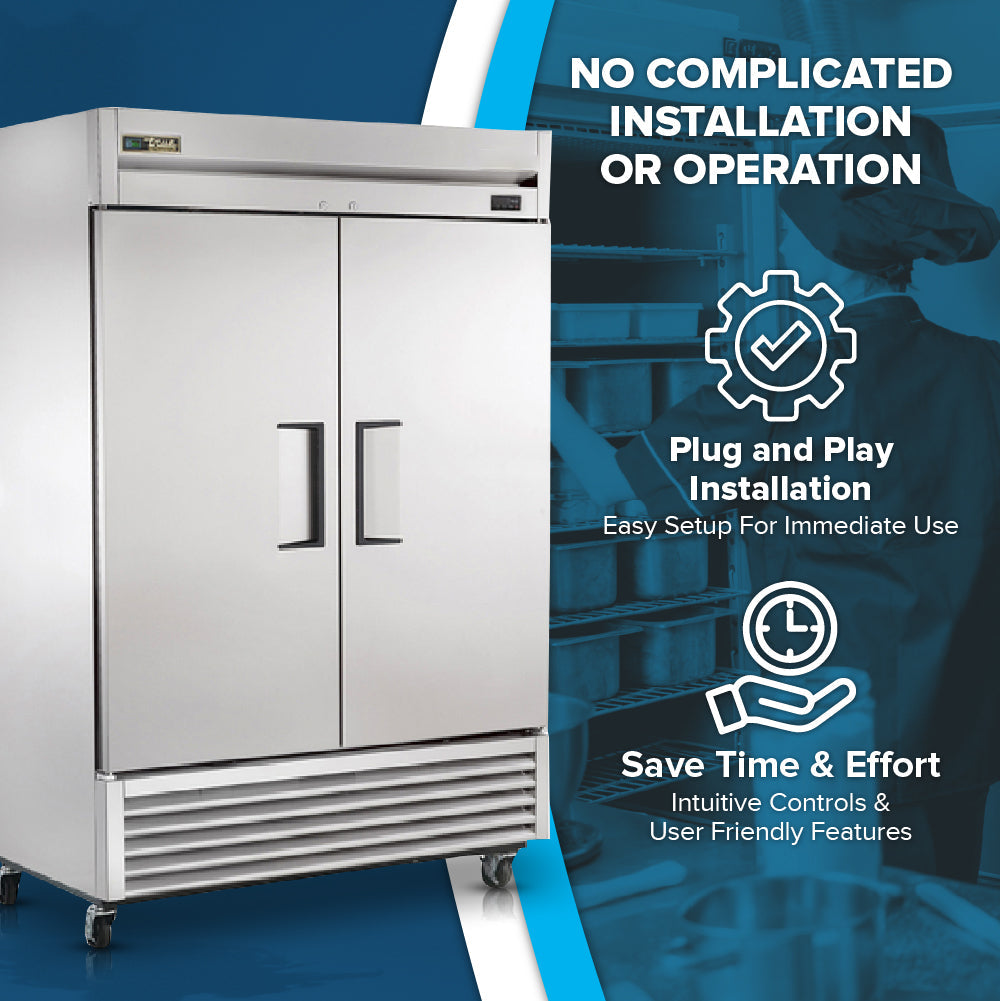 True Refrigeration T-49-HC Refrigerator Reach-in Two-section