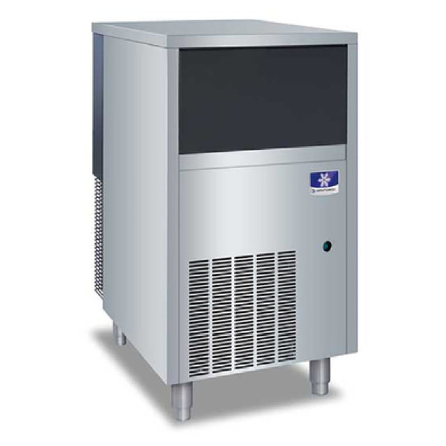 Commercial Manitowoc UNK0200AZ Ice Maker featuring stainless steel finish and ventilation panel