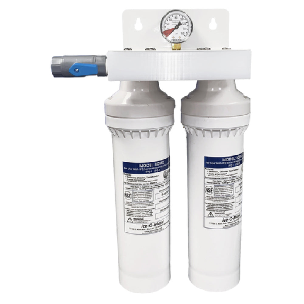 Ice-O-Matic IFQ2 - Water Filter Manifold, Dual Filter Designed For Ice Makers Producing Between 1050 & 1400 Lbs. (476.3 To 635 Kg.) Of Ice Per Day