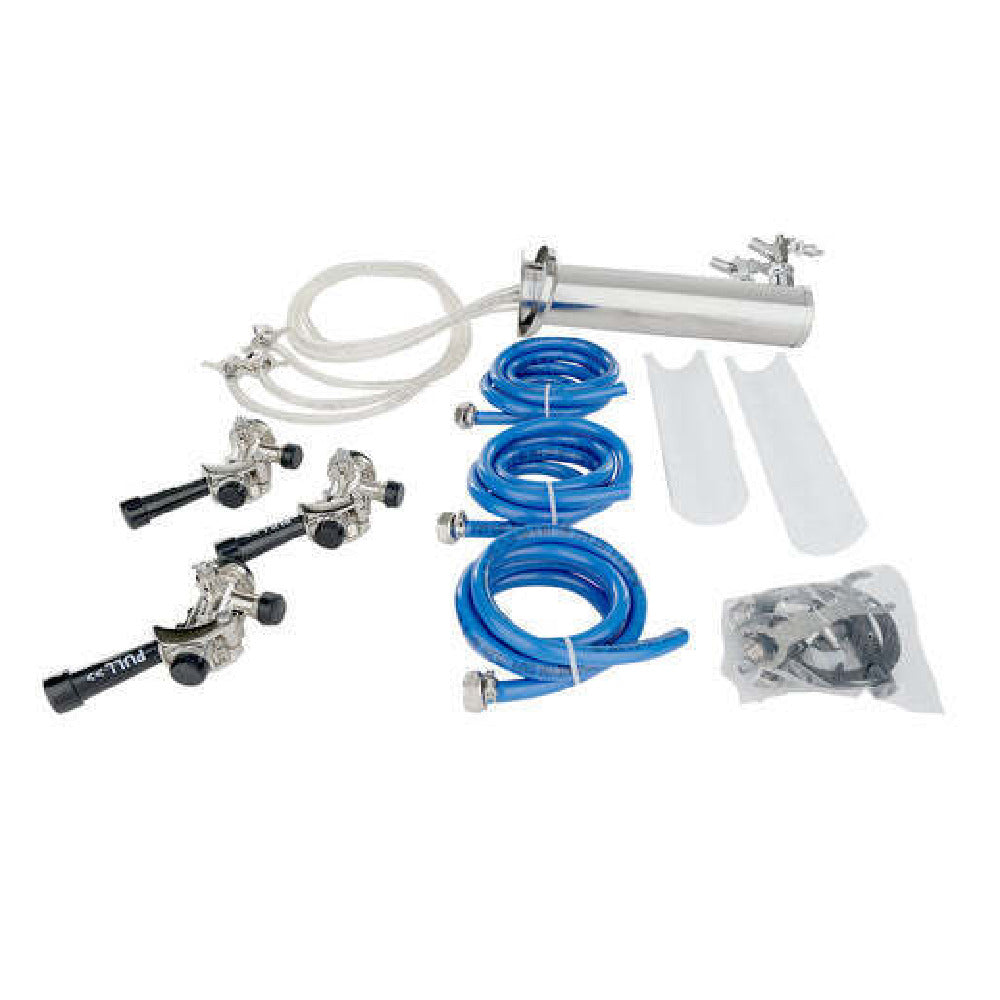 Empura E-KDD-TOWER-KIT-3 - Draft Beer Dispensing Tower Kit, Triple Faucet, Compatible With E-KDD Draft Beer Dispensing Series