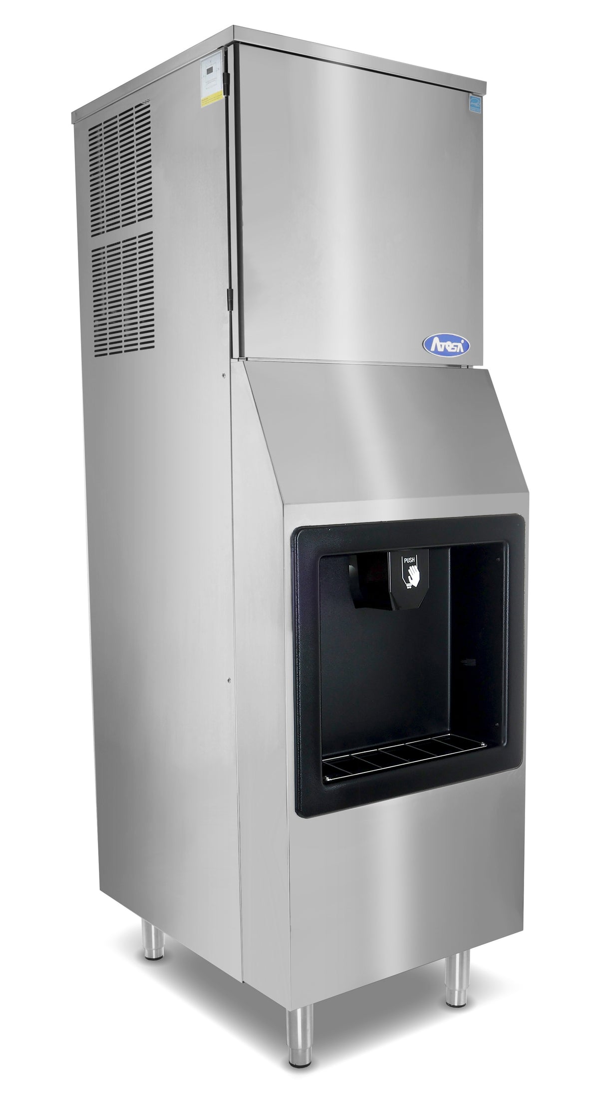 Atosa HD350-AP-161 Hotel Ice Machine & Dispenser Full Cube Ice 23"W X 29-1/2"D X 70-9/10"H