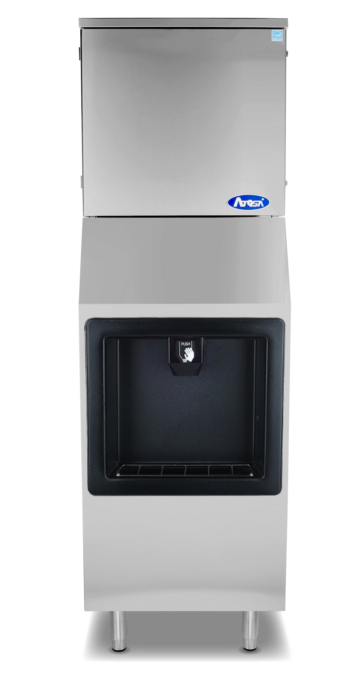 Atosa HD350-AP-161 Hotel Ice Machine & Dispenser Full Cube Ice 23"W X 29-1/2"D X 70-9/10"H
