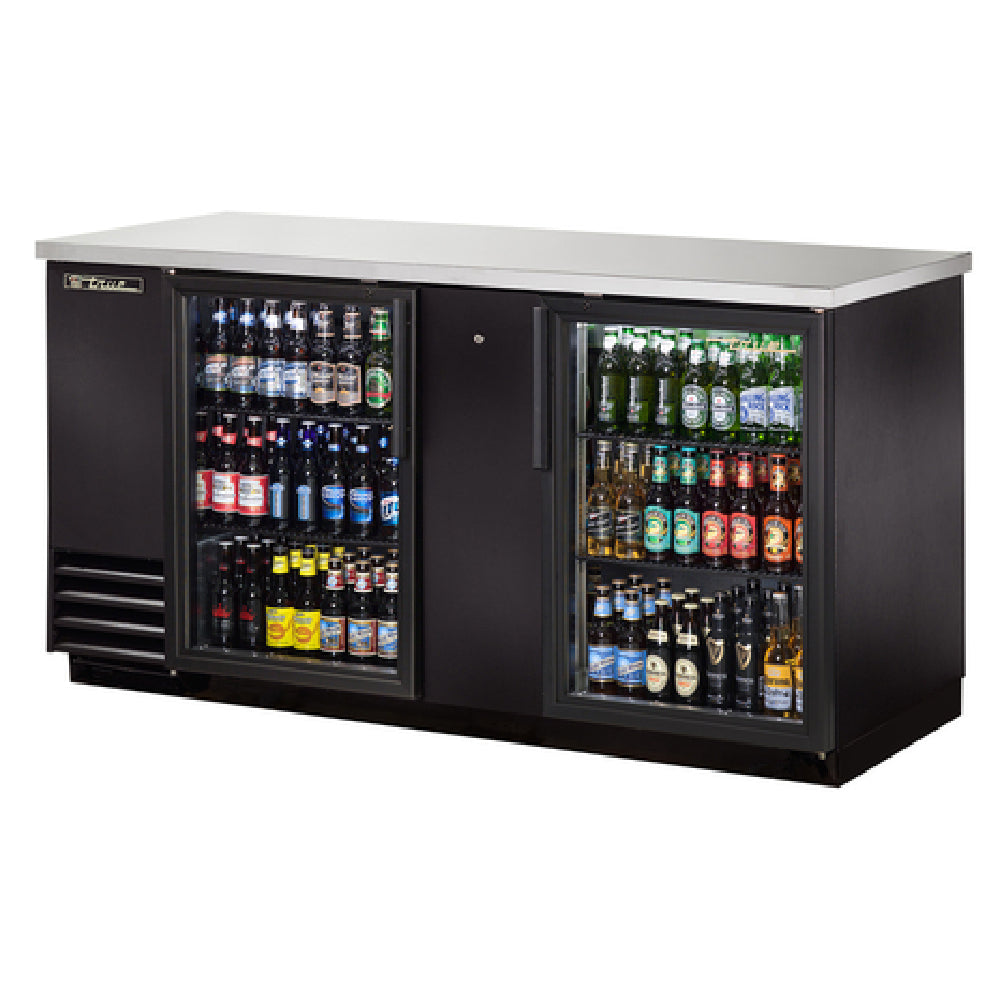True Mfg. - General Foodservice TBB-3G-HC-LD - Back Bar Cooler, Two-section, 69-1/8"W