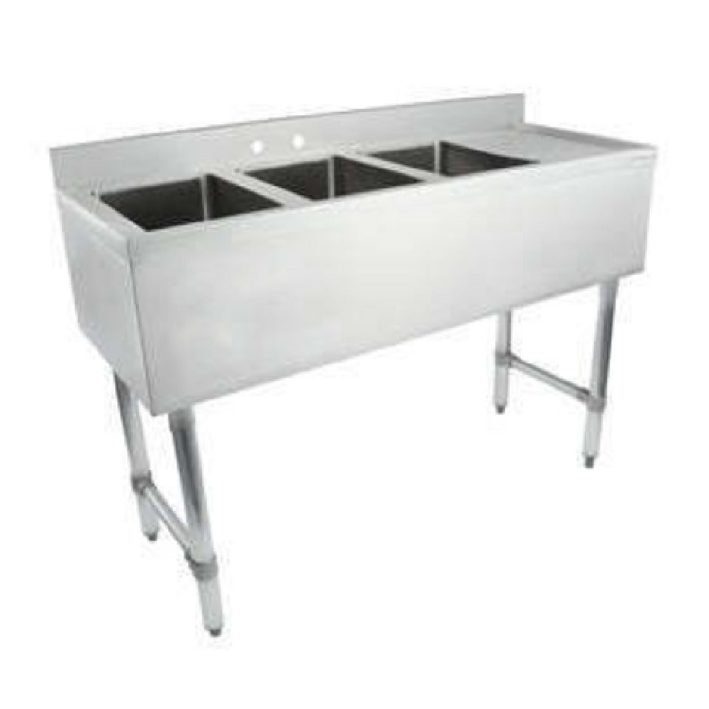 Empura EB3B101410R - Underbar Sink, 48"W X 18"D X 33.5"H Overall Size, 3-compartment