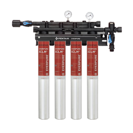 Everpure EV976114 - QC7I Quad-XCLM Fountain Filtration System, 5 Micron, 4-8 Gpm Flow Rate