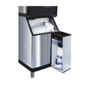 Stainless steel Manitowoc Ice Bagger Assembly with integrated storage and dispensing system