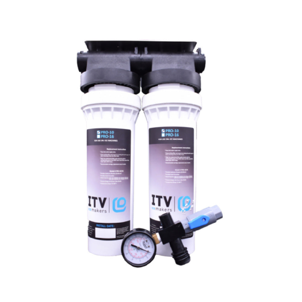 ITV Ice Makers PRO-102K Water Filtration System 10" Double Filtration Kit