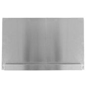 Stainless steel wall-mounted Empura Splash Guard with a sleek flat design
