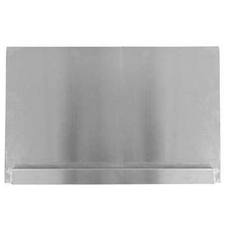 Stainless steel wall-mounted Empura Splash Guard with a sleek flat design
