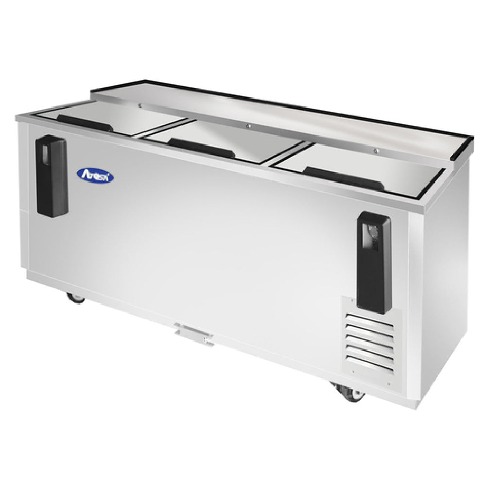Atosa USA, Inc. MBC80GR - Atosa Bottle Cooler, 80-1/2"W X 26-3/4"D X 38-1/2"H, Self-contained Side Mount Refrigeration