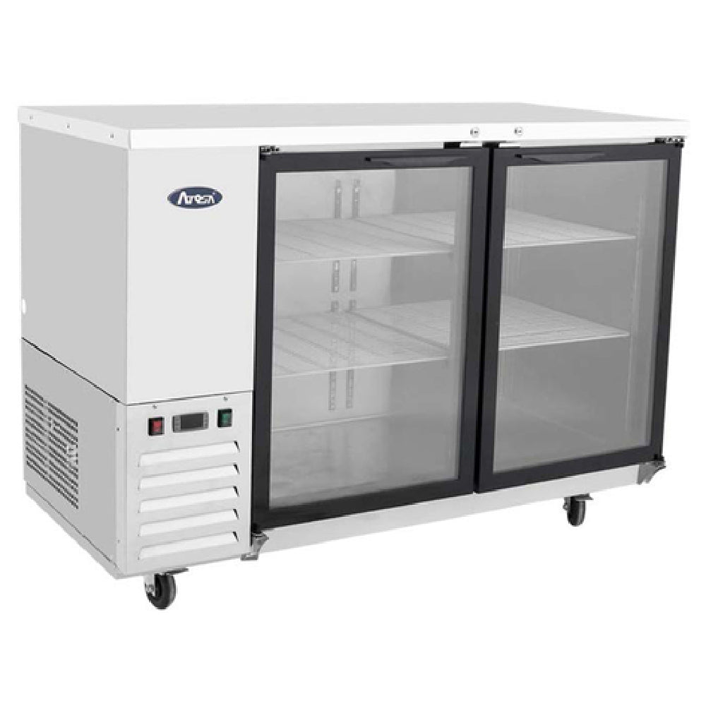 Atosa USA, Inc. SBB59GGRAUS1 - Atosa Back Bar Cooler, Shallow Depth, Two-section