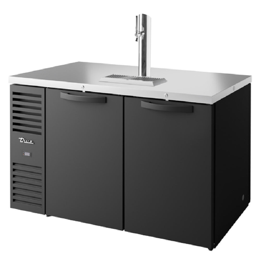 True Mfg. - Premier Bar TDR60-PTSZ1-L-B-SS-SS-1 - Refrigerated Draft Bar Cooler, Pass-thru