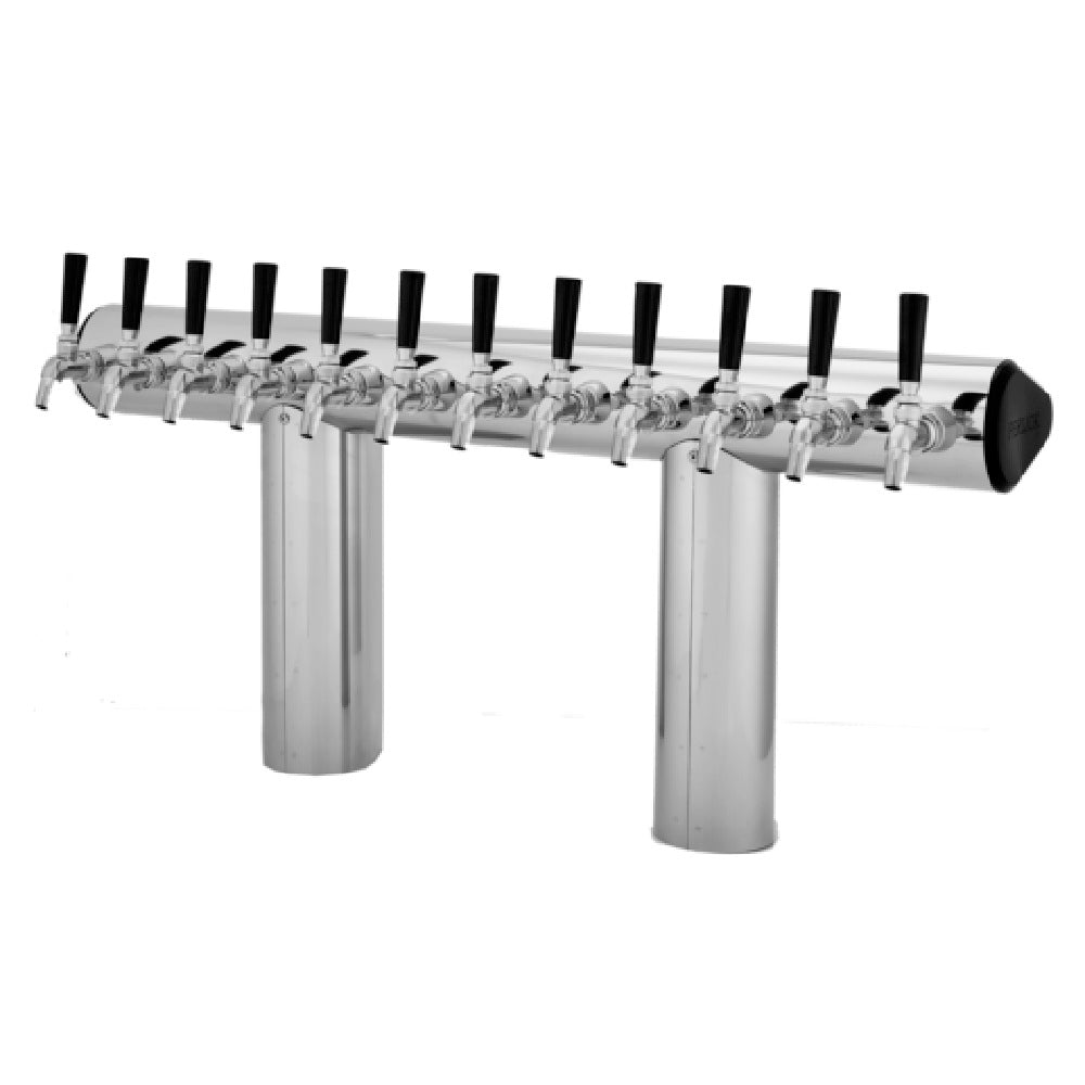 Perlick 66500-10B - Winged Bridge Draft Tower, Countertop, 30-3/4"W X 16-1/2"H