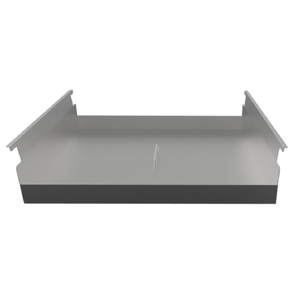 Metal tray with black bottom edge for Hoshizaki Prep Guard for 12-pan mega top