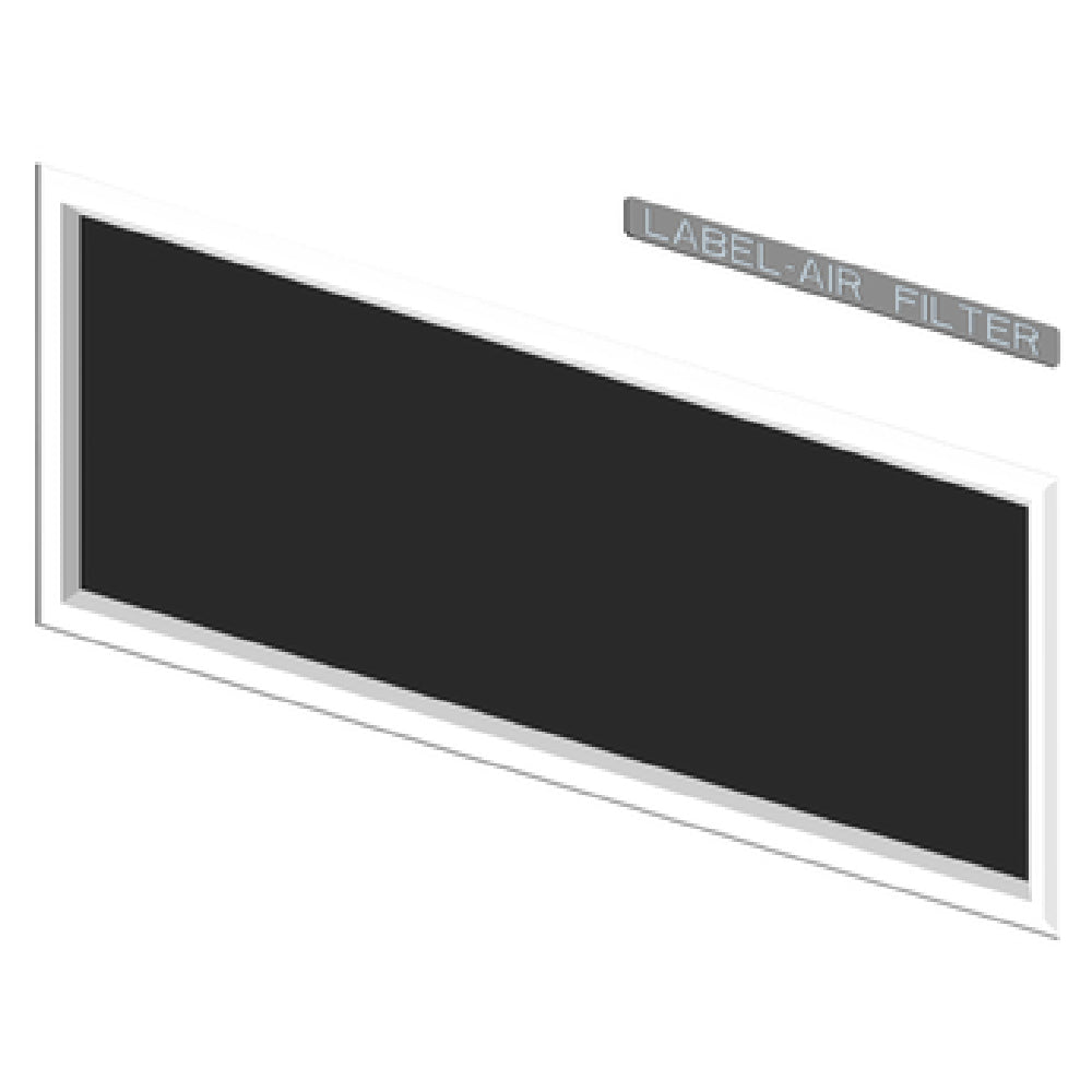 Black rectangular condenser filter with a white frame for Hoshizaki HS-5180