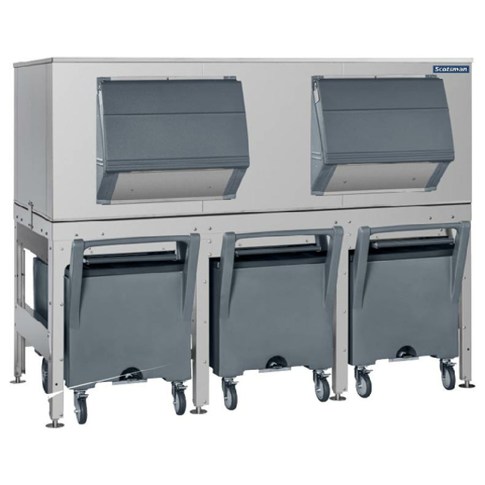 Scotsman ICS1790 - Ice Express Transport System, Side-hinged Front Door & (3) Bays For (3) Roll Under Carts (included)