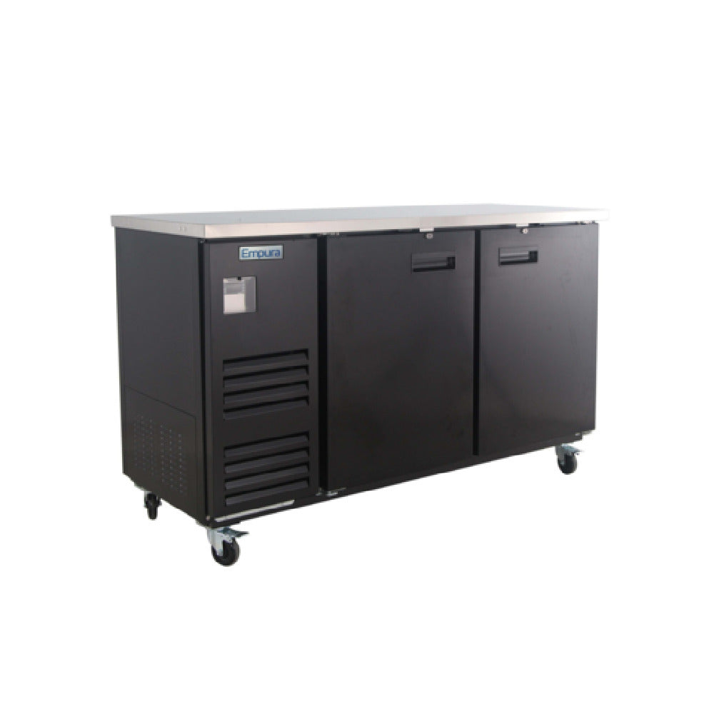 Empura E-KBB70-2-27 - Back Bar Cooler, 2 Swing Solid Doors, 69"W X 27 5/8"D X 42 1/2"H