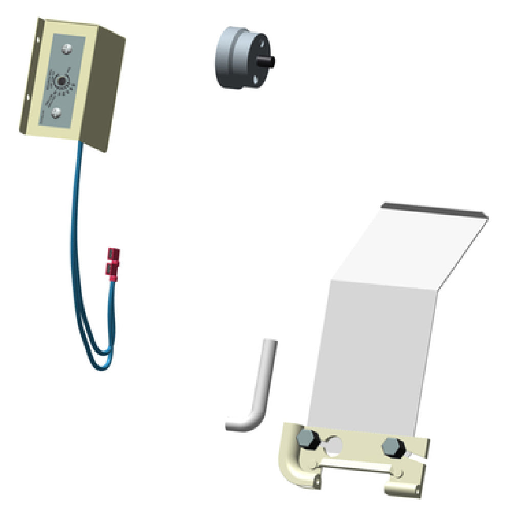 Wall-mounted tablet holder with mounting hardware for Hoshizaki Cubelet Dispensing Kit