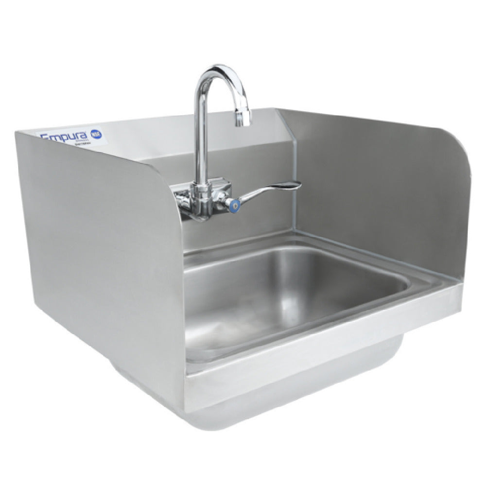 Empura EHS12SPWH - Hand Sink, 12"W X 16"D X 13"H, Wall-mounted