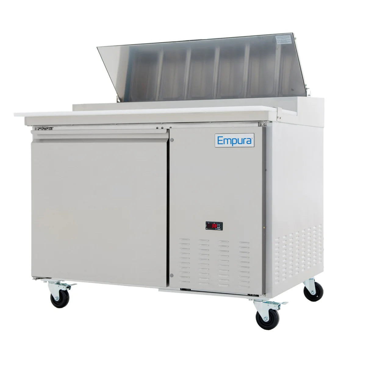 Empura Refrigeration E-KPP44 Pizza Prep Table 47.4"W X 32.3"D X 41.3"H 10 Cu. Ft. Capacity