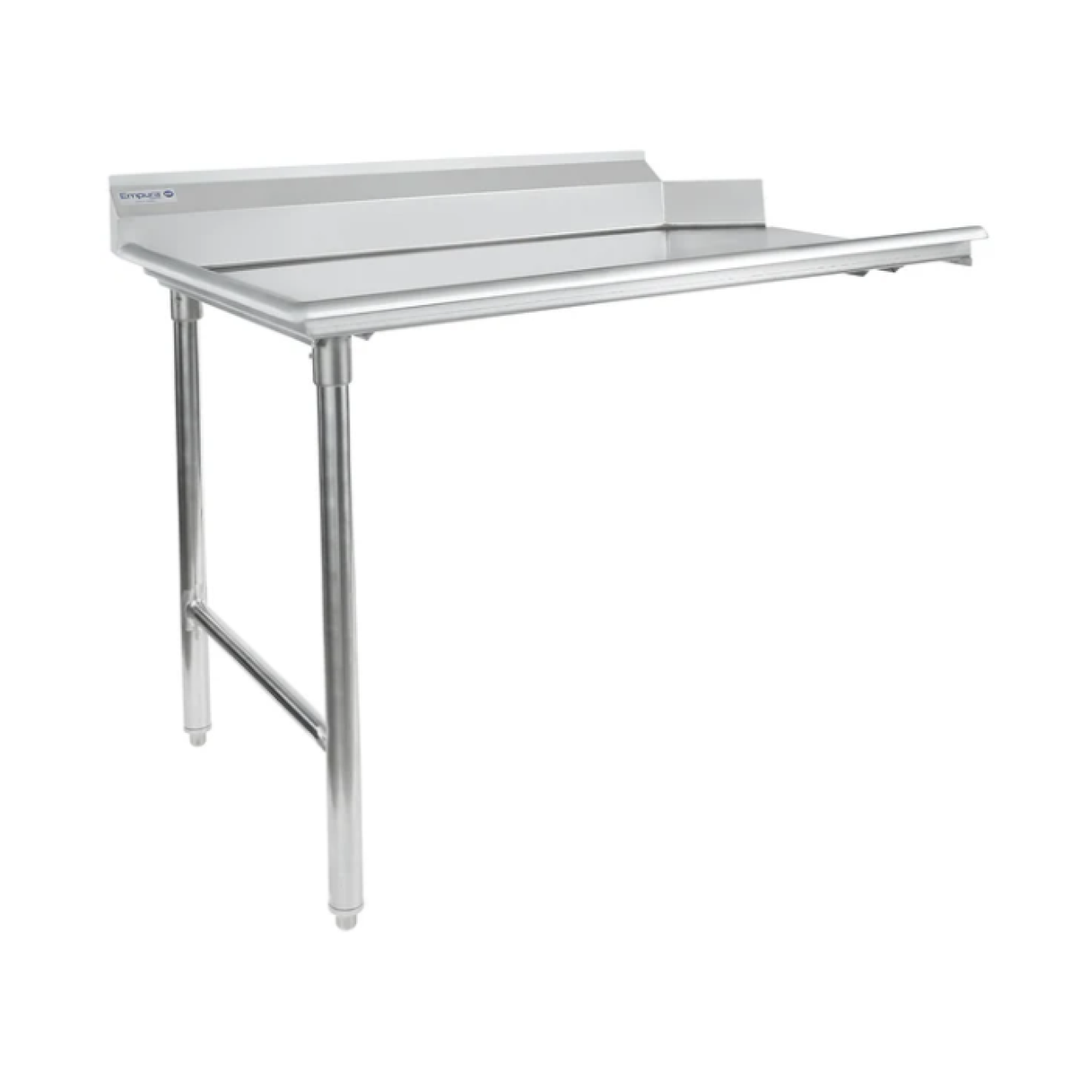 Empura Stainless E-CDT-48L Empura LEFT 18 GA.304 S/S Clean Dish Table 30"X48"X43.75"H Galvanized Leg And Socket
