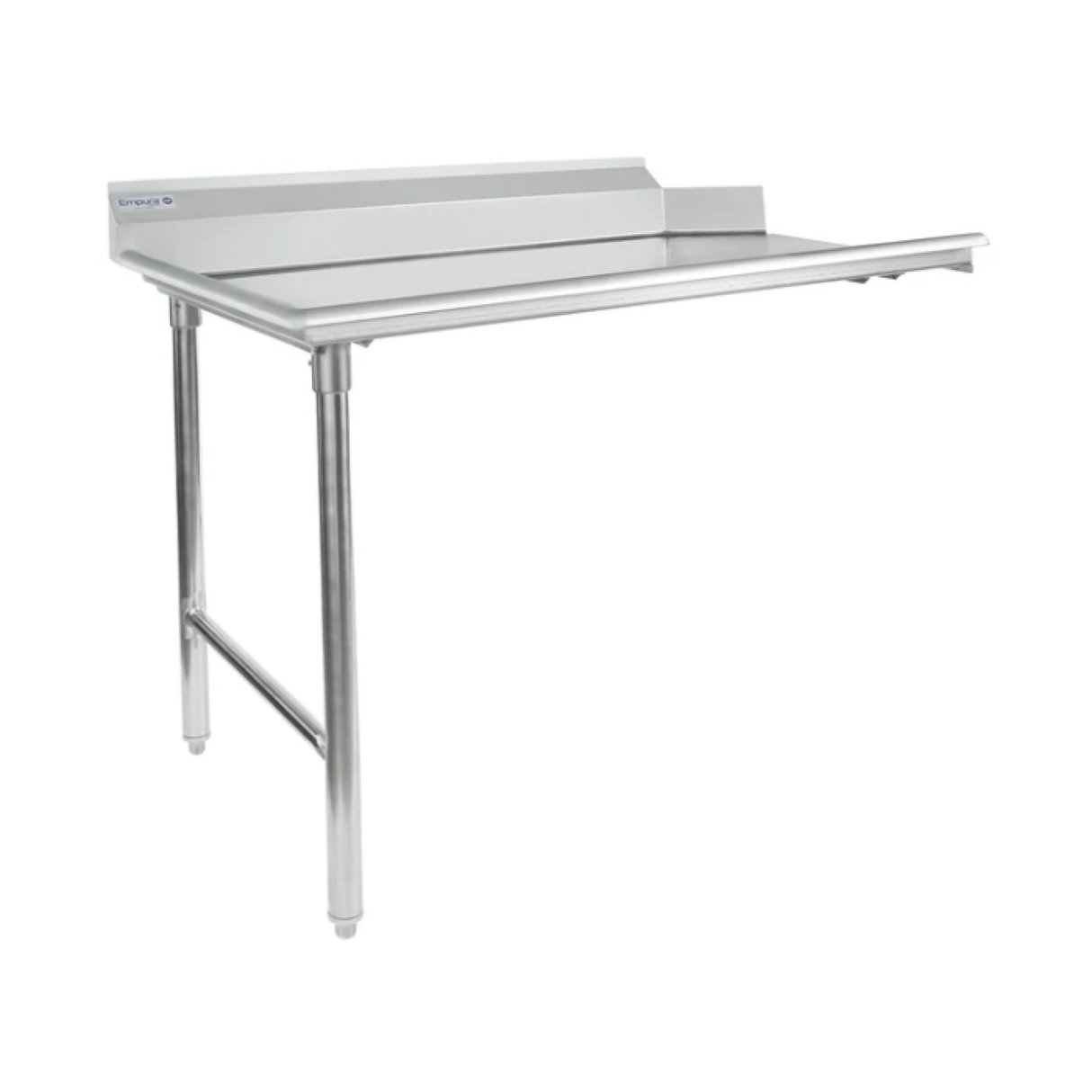 Empura Stainless E-CDT-48L Empura LEFT 18 GA.304 S/S Clean Dish Table 30"X48"X43.75"H Galvanized Leg And Socket