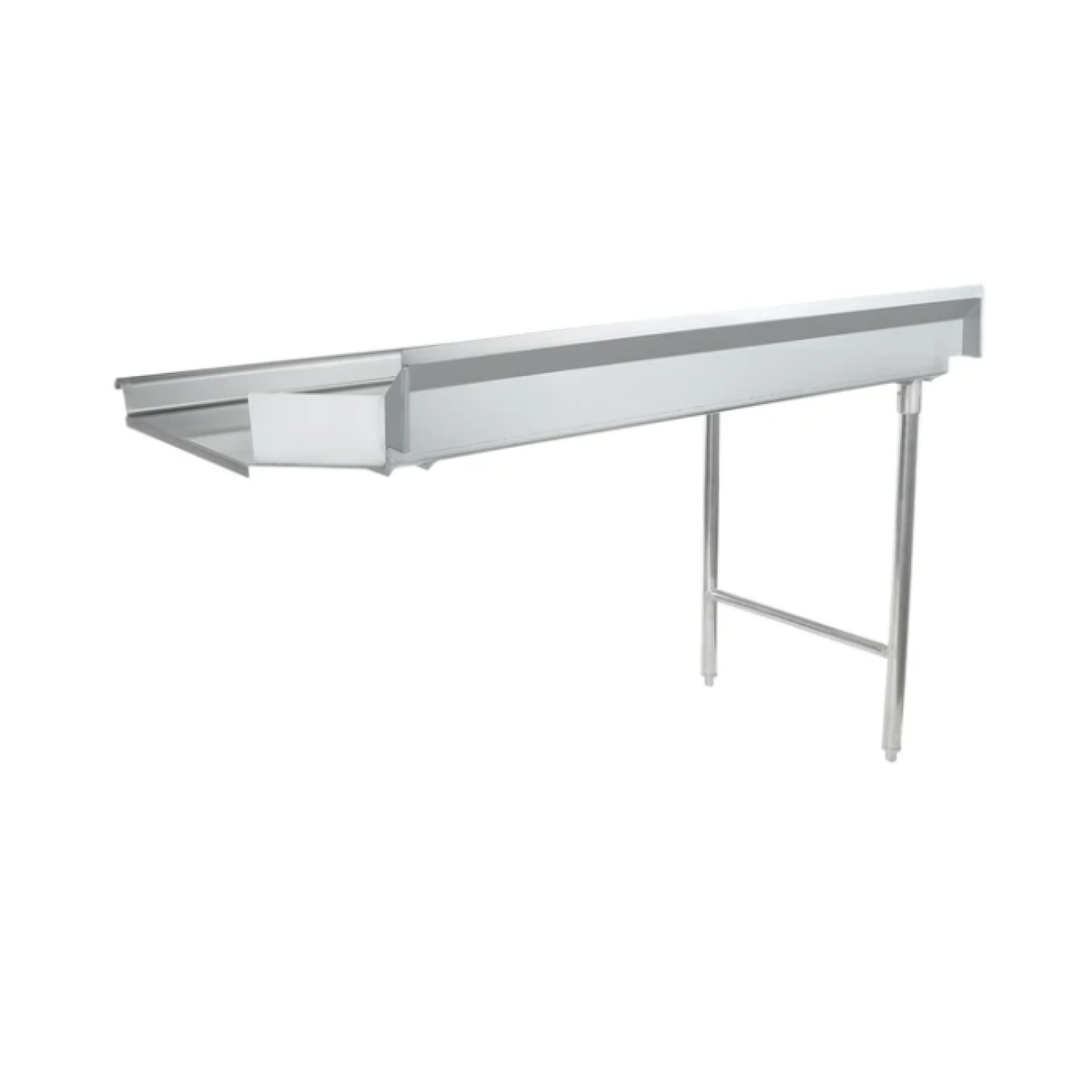 Empura Stainless E-CDT-60L Stainless Steel Clean Dish Table Left Side 60"W X 30"D X 43.75" H