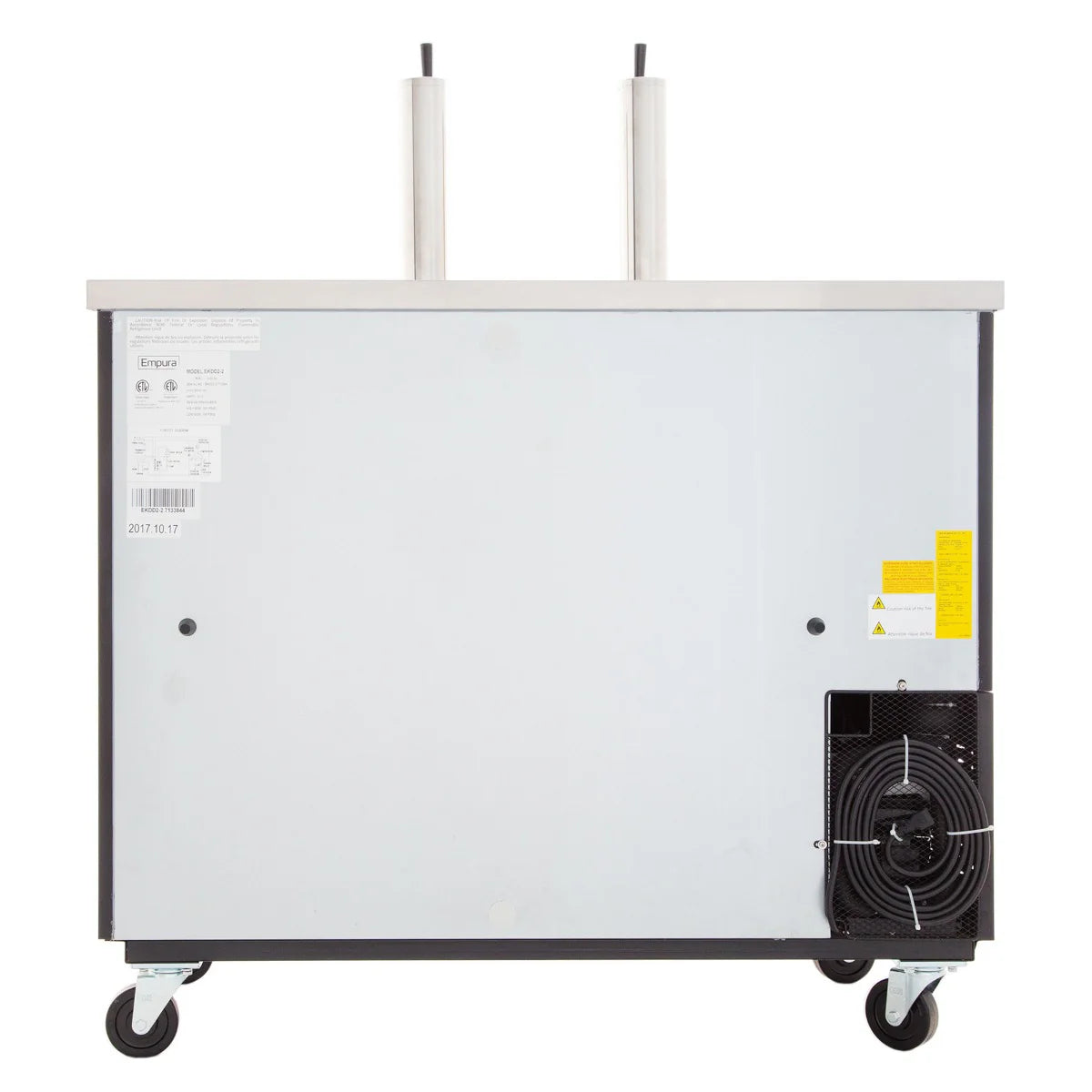 Empura Refrigeration E-KDD2-2 Direct Draw Beer Dispenser 49.1"W X 24.41"D X 41.9"H 12.5 Cu. Ft. Capacity