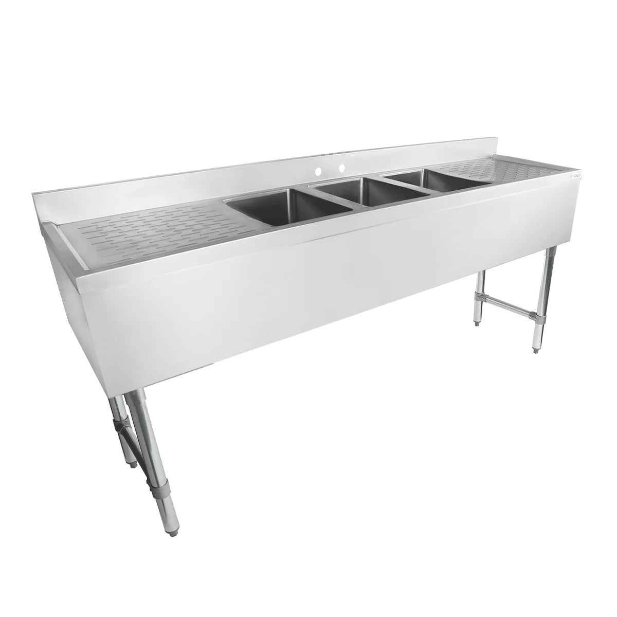 Empura Stainless EB3B101410LR19 Underbar Sink (3) Bowls (10" X 14" X 10") 3 Compartment