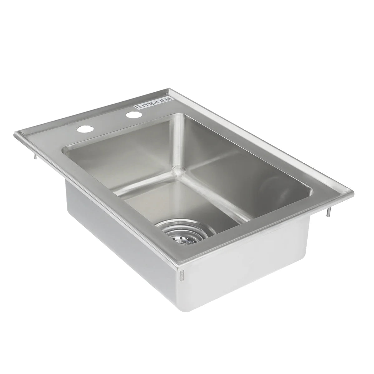 Empura Stainless EDIS1101405 Drop In Sink 1 Compartment 16 Gauge 304 Stainless Steel