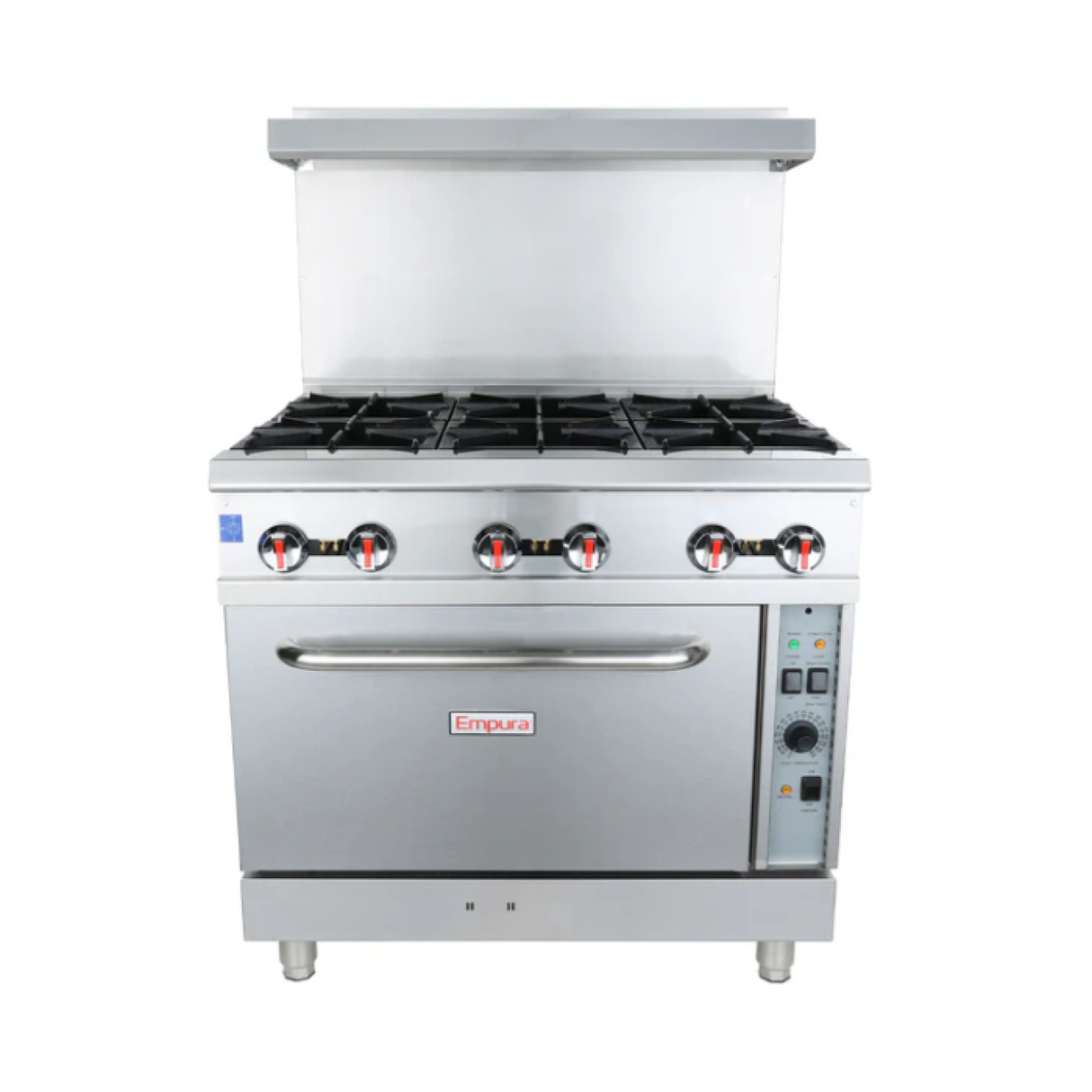 Empura Stainless EGR-36C/NAT Empura 36" Stainless Steel Commercial 6 Burner Natural Gas Range With Convection Oven