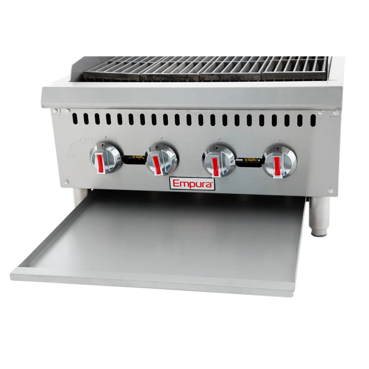Empura Equipment ECB-24 Heavy Duty Gas Charbroiler Natural Gas 24"W X 29.3"D X 16"H