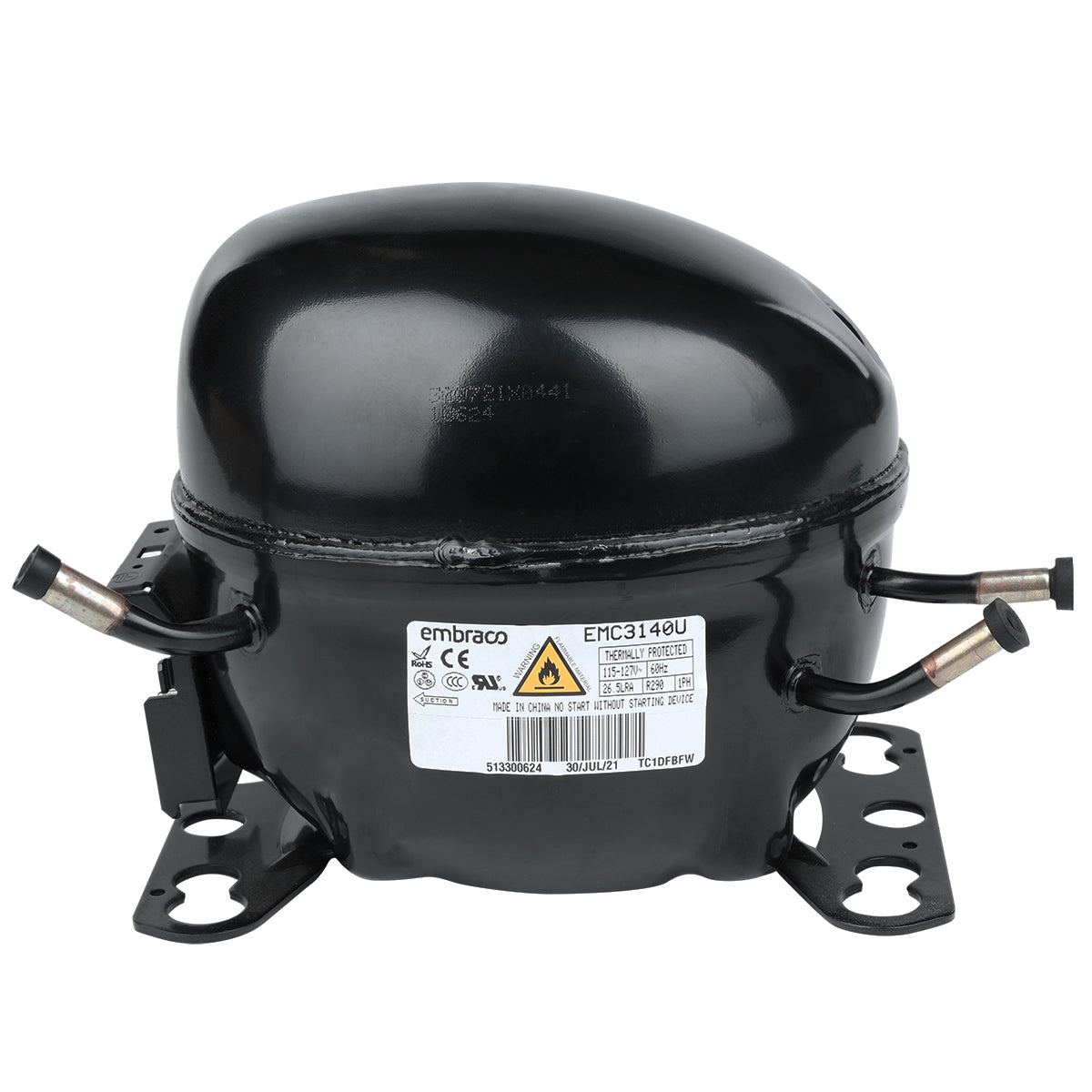 Empura Parts 104010305 Compressor Compatible With: E-EGM-16FB E-EGM-16FW Empura Refrigeration