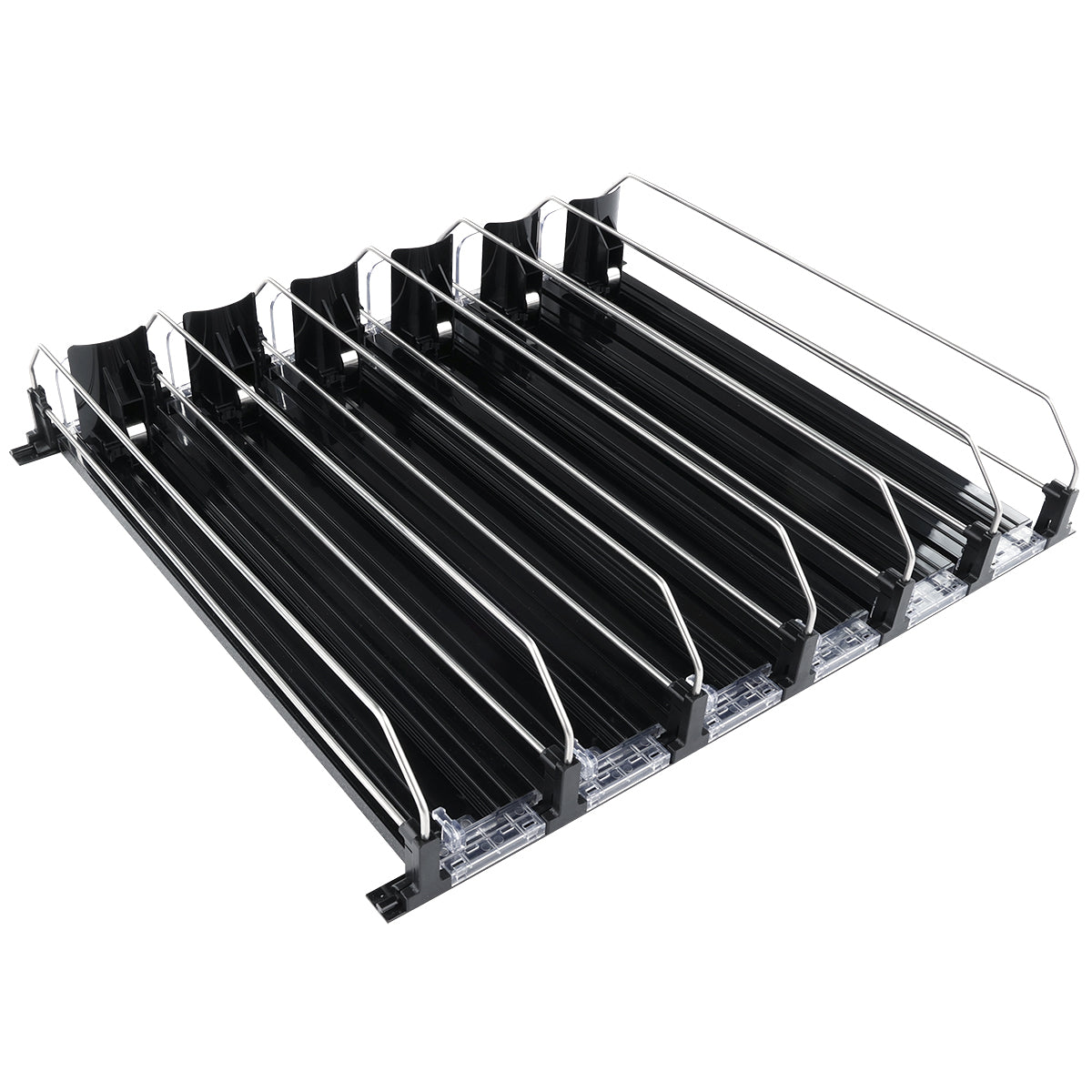 Optional Black 6 Lane Pusher Bundle Per Shelf Add-on Accessory Compatible with EGM-13B