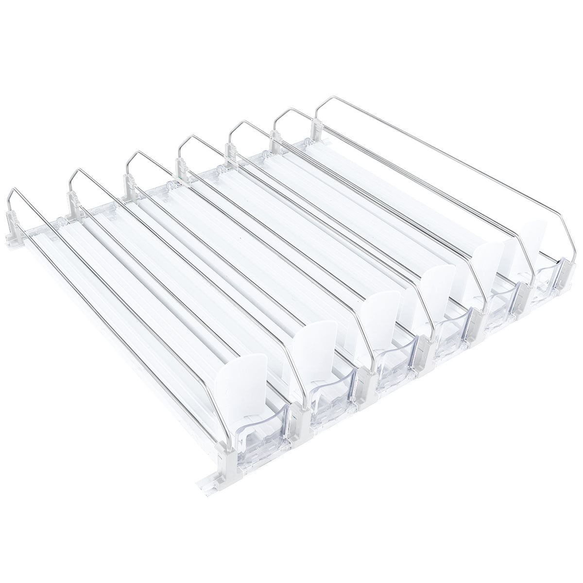 Optional White 6 Lane Pusher Bundle Per Shelf Add-on Accessory Compatible with EGM-36W