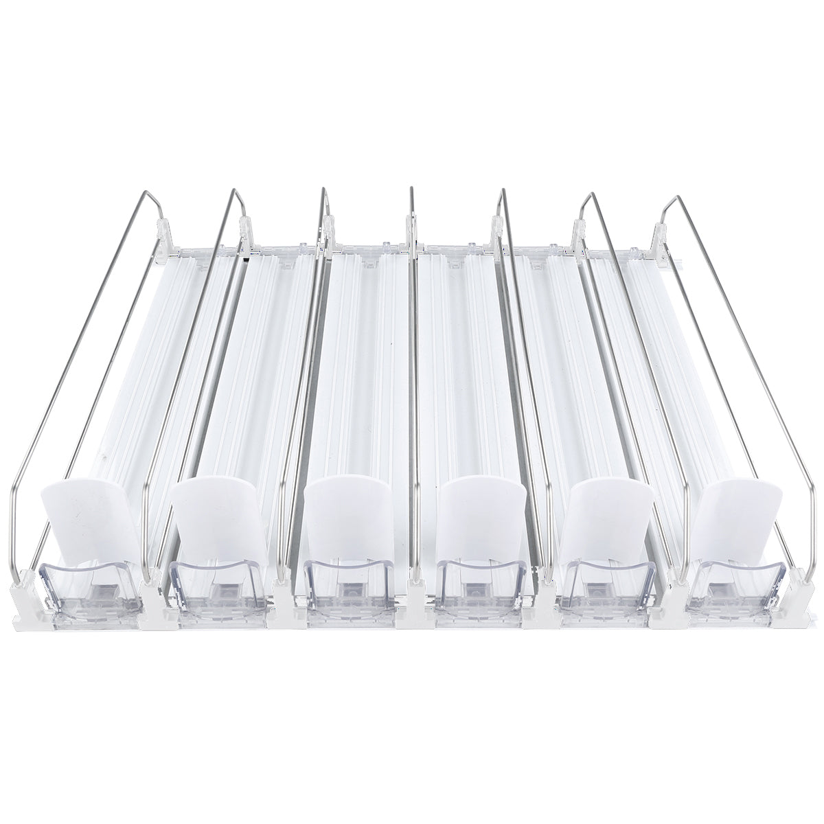 Optional White 6 Lane Pusher Bundle Per Shelf Add-on Accessory Compatible with EGM-36W