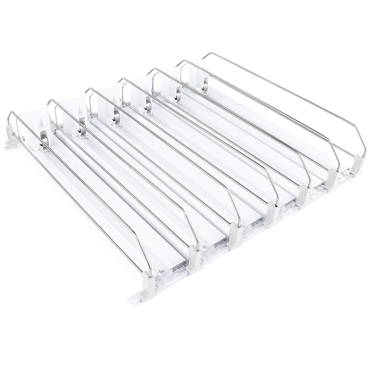 Optional White 6 Lane Pusher Bundle Per Shelf Add-on Accessory Compatible with EGM-36W