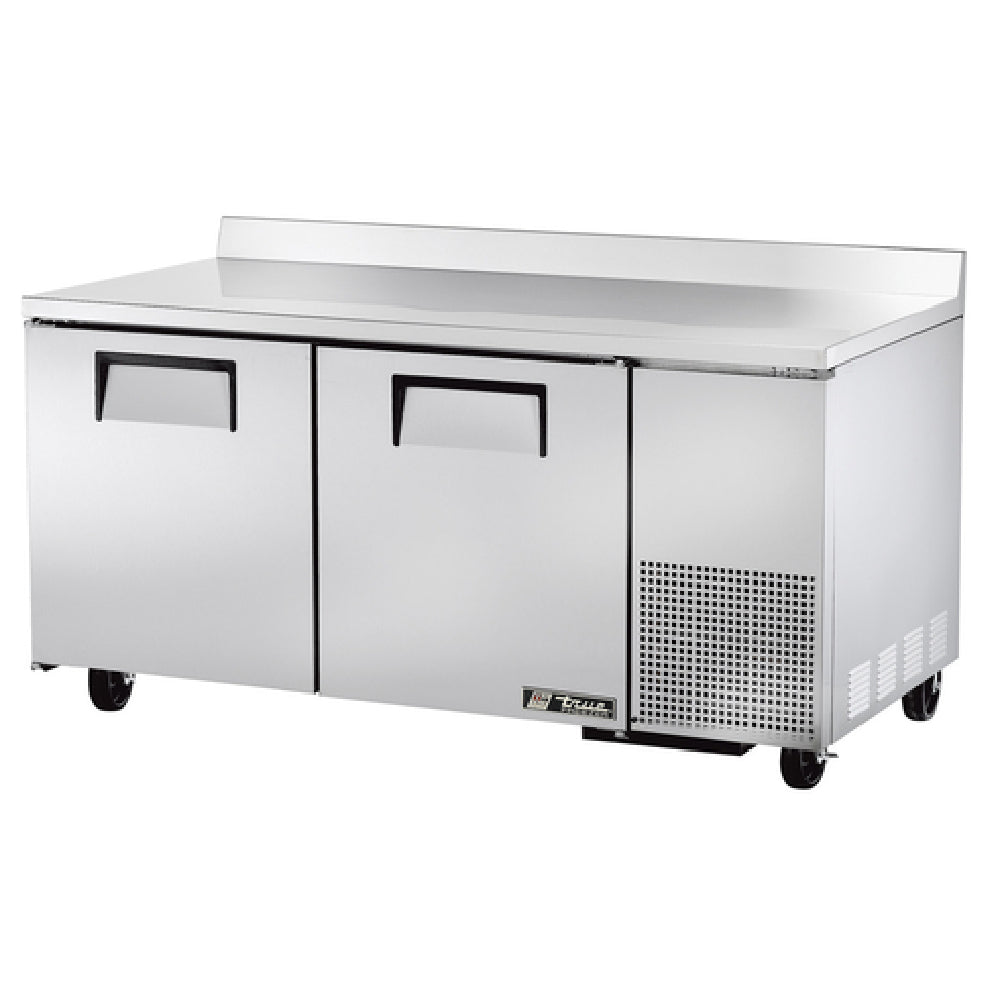 True Mfg. - General Foodservice TWT-67F-HC - Deep Work Top Freezer, Two-section, Stainless Steel Top With Rear Splash