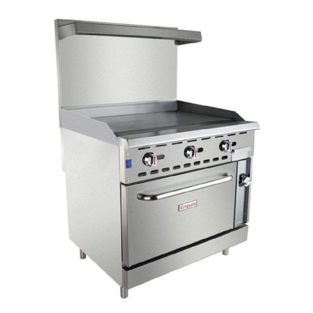 Empura EGR-36GT - Single Base Gas Range, 35.98"W X 25.75"D X 56.69"H, 6 Top Burners