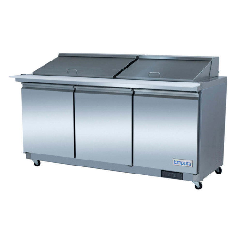 Empura E-KSP72M - Refrigerated Sandwich/Salad Mega Top Prep Table, 71.7"W X 34.5"D X 43.2"H