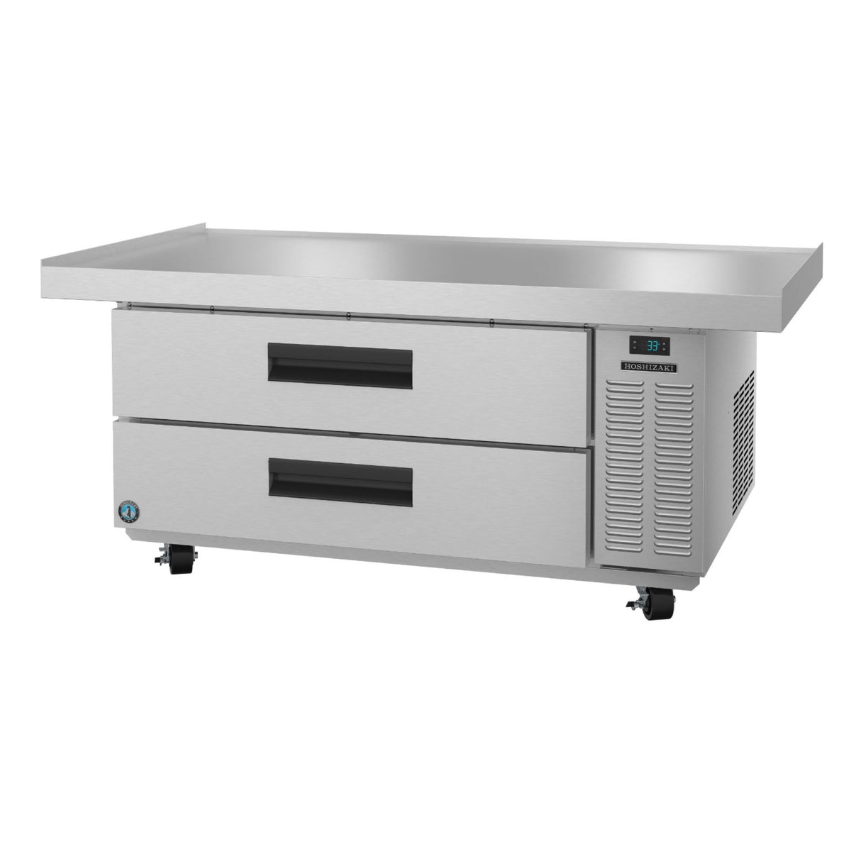 Stainless steel Hoshizaki Steelheart Series Refrigerated Equipment Stand with drawer wheels