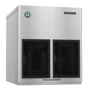 Stainless steel Hoshizaki F-801MAJ-C Cubelet Style Ice Maker with dual front ventilation panels