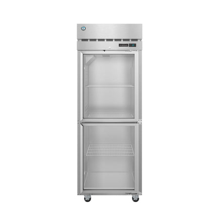 Stainless steel commercial refrigerator with glass doors from Hoshizaki Steelheart Series Freezer