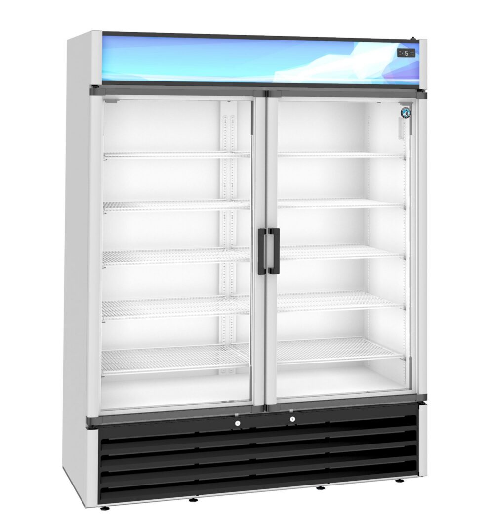 Hoshizaki FM-49-HC Freezer Merchandiser 2-section 42.61 Cu. Ft.