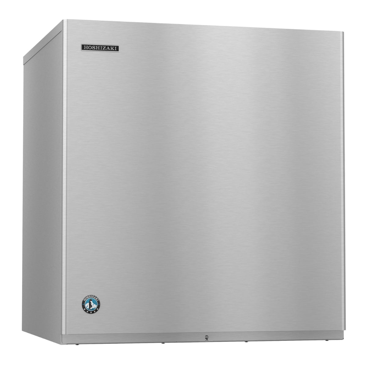 Stainless steel Hoshizaki KM-1100MRJ Cube Style Ice Maker with a minimalist design